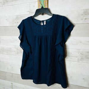 Xhilaration Navy Blouse